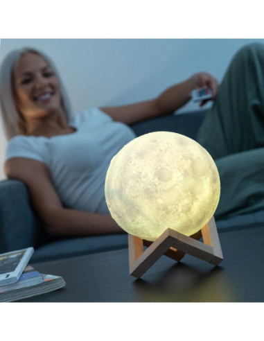 Lampă LED Reîncărcabilă Lună Moondy InnovaGoods
