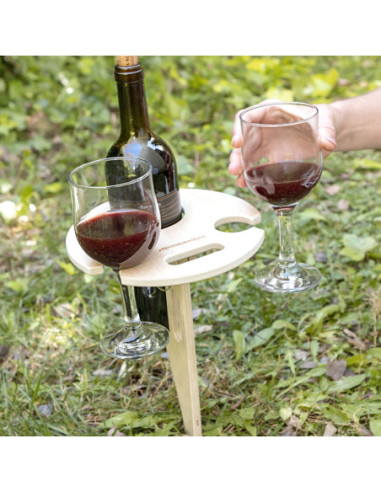 Masă de vin pliabilă și portabilă pentru exterior Winnek InnovaGoods