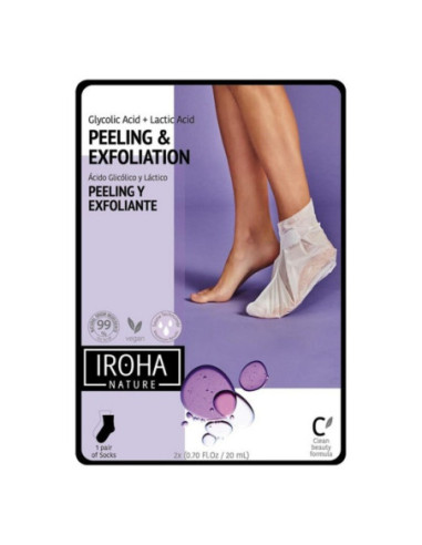 Șosete Hidratante Peeling and Exfoliation Lavender Iroha (2 Piese)