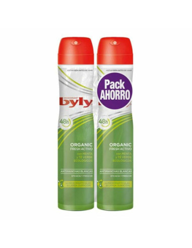 Deodorant Spray Organic Extra Fresh Byly (2 uds)