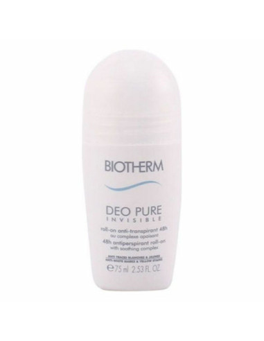 Deodorant Roll-On Deo Pure Invisible Biotherm (75 ml)