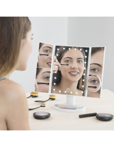 Oglindă cu Efect de Mărire cu LED 4-in-1 Ledflect InnovaGoods