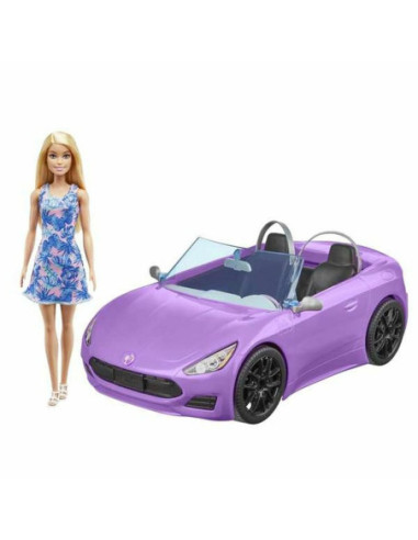 Păpușă Barbie And Her Purple Convertible