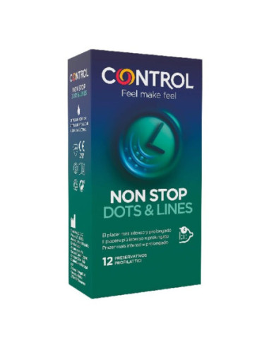 Prezervative Non Stop Dots & Lines Control (12 uds)