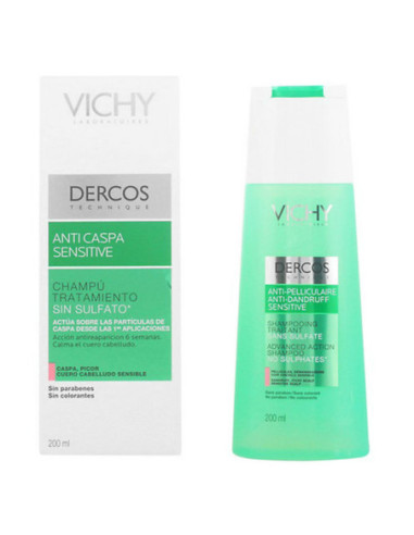 Șampon Anti-mătreață Dercos Vichy (200 m) Păr cu mătreață