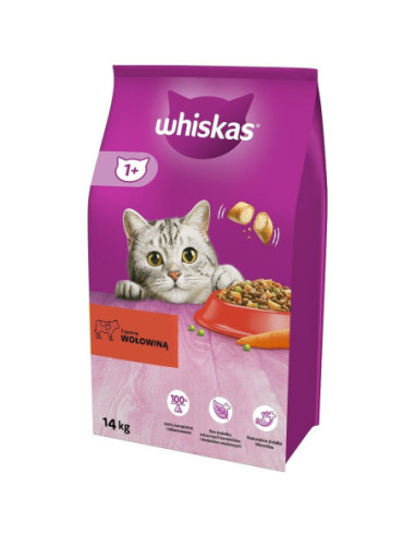 Mâncare pentru pisici Whiskas 5900951014345 Adult Vițel 14 Kg